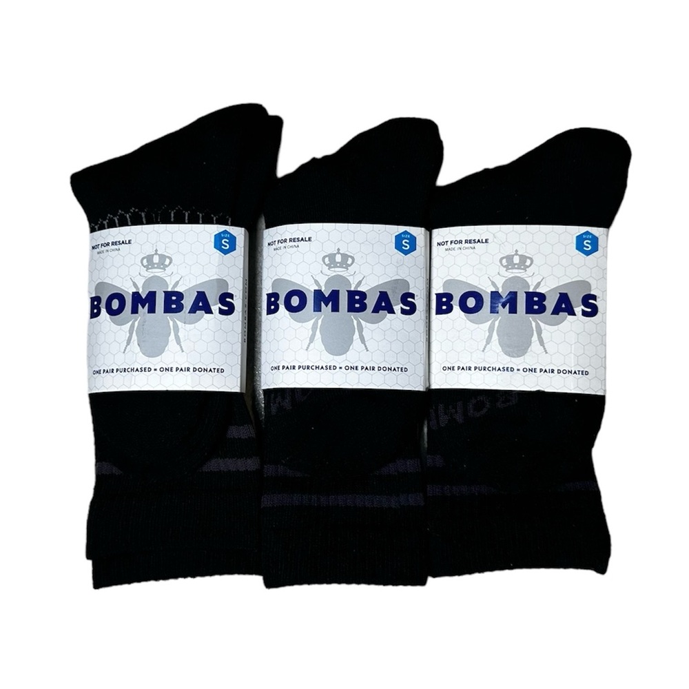 BOMBAS Black Socks 3 Pack